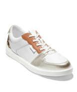 Cole Haan Zero Grand Modern Colorblock Leather Sneaker, White/Leopard Si... - £87.29 GBP