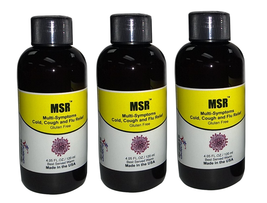 Msr-Economy Pack-Cold, Influenza, Gola Infezione Rapido Relief (3 Bottiglie 120 - £60.56 GBP