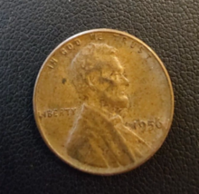 1956 ERROR Lincoln Memorial Penny , Liberty L on edge - £23.26 GBP