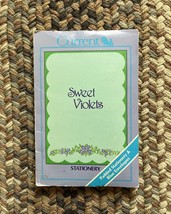 Vintage 80s Current Sweet Violets Padded Stationery w/Envelopes Partiall... - $6.00
