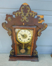 Antique Seth Thomas Gingerbread Kitchen Mantle Clock  - $168.29