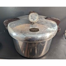 Vintage Presto 16 qt. Aluminum Pressure Cooker - Canner Model 7-B w/ Rack - £37.47 GBP