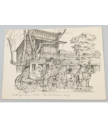 Vintage Wells Fargo Express Building CA by Charles Overly Lithography Card - £16.96 GBP