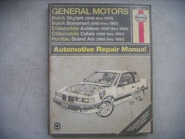 GM Haynes Repair Manual. Buick Skylark &amp; Somerset, Pontiac Grand Am, Old... - £7.39 GBP