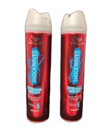 2 New Wella Shockwaves Ultra Strong Power 24hr Hold Hairspray #5, UV Pro... - $458.83 MXN
