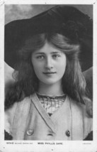 MISS PHYLLIS DARE-EDWARDIAN ACTRESS~1905 ROTARY REAL PHOTO POSTCARD - $8.87