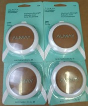 Lot Of 4 Almay Clear Complexion Pressed Powder Dark 600 Salicylic Acid Acne Care - £15.12 GBP