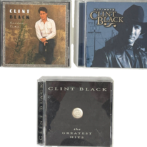 Clint Black 3 Country CD Bundle Ultimate + Greatest Hits + Killin Time 1989-2003 - £18.14 GBP