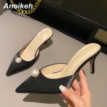 NEW Spring Flock Pointed Toe Pumps Fashion Shallow  Sequined Cloth Solid Slip-On - £37.23 GBP