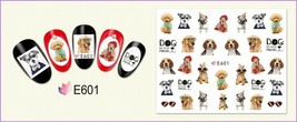 Nail Art 3D Decal Stickers funny dog Dog my best friend dog in glasses E601 - £2.59 GBP