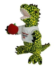 T Rex Dinosaur Plush Bean Bag Toy Elf ATOchem Advertising Agricultural Chemical - £14.76 GBP