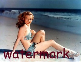 Iconic Marilyn Monroe In Bikini Sitting In Sand Oc EAN Side Publicity Photo 8X10 - £7.22 GBP