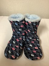 Women’s Hello Kitty Black Slippers/Booties/House Shoes Size 6-7 - £22.12 GBP