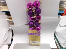 Crafter&#39;s Square Purple Mini Pumpkin Ornaments NEW 16 PC. 3 Designs - $8.86