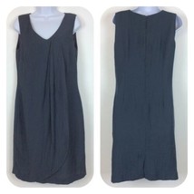 Coldwater Creek Drape Front Sheath Dress Size 10 Gray NWT $89.95 - £28.40 GBP