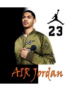 MEN&#39;S NIKE AIR JORDAN GREATEST &quot;R.O.Y.&quot; 45 RETRO BOMBER JACKET OLIVE AV5... - $243.09