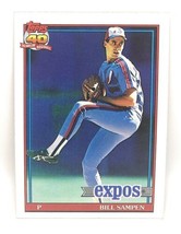 1991 Topps Baseball Card #649 - Bill Sampen - Montreal Expos - Pitcher - £0.78 GBP