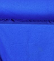 Fleece Knit Fabric Polycotton 64&quot; Wide Tubular Royal Blue 9 Ozs By The Yard - £2.86 GBP