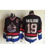 Canucks #19 Markus Naslund Jersey Old Style Uniform Black Blue - €42,55 EUR