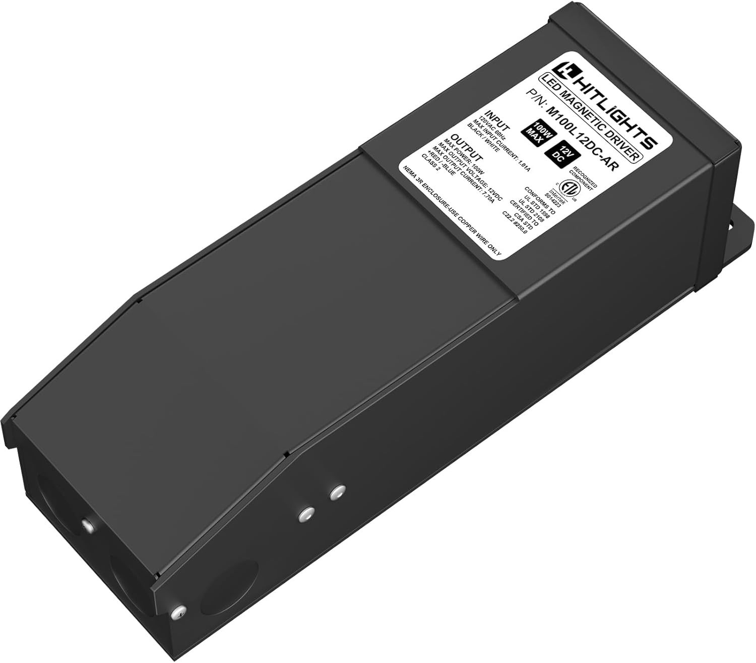 HitLights Dimmable LED Driver Transformer 12V 100W, Magnetic Power Supply  - £104.77 GBP