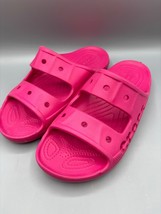 Crocs Slide Sandals Womens Size 11 Pink Comfort Slip On - $406.47 MXN