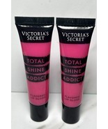 2 VICTORIA&#39;S SECRET LOVE BERRY TOTAL SHINE ADDICT FLAVORD LIP GLOSS BALM... - $29.77 CAD