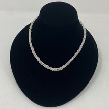 Braided Rope Necklace DAVVERO Ball Chains NEW sterling silver - $54.45