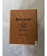 Baccarat The Game Gordo Empty Wooden Cigar Box 6.5” x 5” x 5” - $4.99