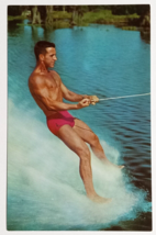 Barefoot Water Skiing Ski Show Cypress Gardens Florida FL UNP Postcard 1958 - $6.99