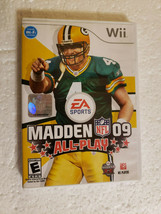 Madden NFL 09: All-Play (Nintendo Wii, 2008) Complete w/Manual - £7.12 GBP