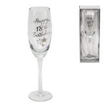 Juliana Personalised Happy 18th Birthday Champagne Glass Flute in Gift Box G3191 - £15.33 GBP