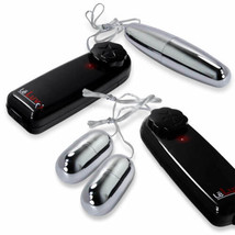 Vibrator Silver Bullets Dual Small and Single Large LeLuv Multi-speed Massagers - £12.73 GBP