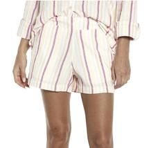 Gap Linen Shorts Womens Medium Striped Pull On Elastic Waist Vacation Beach NEW - £17.81 GBP