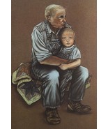 Father and Son 22x17 Artwork  Original S/N Limited 35/118 - $4,546.58 MXN