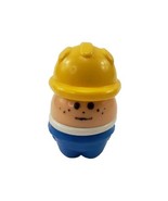 Vintage Little Tykes Toddle Tots Construction Worker With Yellow Hard Hat - $4.77