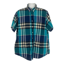 Old Navy Men&#39;s Short Sleeved Plaid Button Down Shirt Top Size  XXL - £17.88 GBP