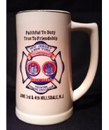 New Jersey &amp; New York Volunteer Firemen&#39;s Assoc Tall Mug - 75th Annivers... - $285.40 MXN