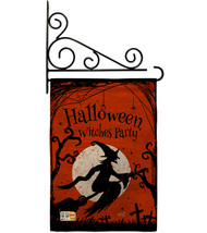 Witches Party Burlap - Impressions Decorative Metal Fansy Wall Bracket Garden Fl - £26.86 GBP