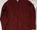 DULUTH TRADING CO LONG SLEEVE OUTDOOR HUNTING CAMPING MAROON SHIRT L - $21.19