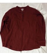 DULUTH TRADING CO LONG SLEEVE OUTDOOR HUNTING CAMPING MAROON SHIRT L - €15,71 EUR