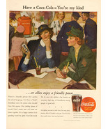 Coca-Cola, Large 1944 Magazine Ad, Art by Saul Tepper - $8.00