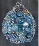 Decorative Multi Size Blue Oblong Glass Gems - $13.71 CAD