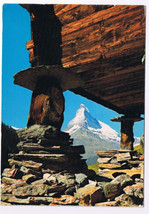 Postcard Switzerland Zermatt Near Findeln With Matterhorn - £2.33 GBP