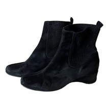 Aquatalia By Marvin K Suede Chelsea Wing Ankle Boots Size 37 (US 7) - £89.85 GBP