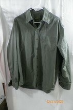 Men&#39;s Eddie Bauer Shirt Long Sleeve Button Up Green Large - £8.62 GBP