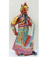 17&quot; Tall Enamel Porcelain Gilt Guan Gong Yu Warrior God Statue  - €83,96 EUR