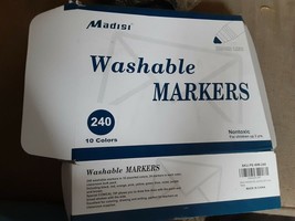 Washable Markers, Broad Line Markers, Assorted Colors, Classroom Bulk Pack, 240 - £43.52 GBP