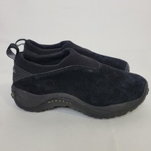 Merrell Orbit Moc Gore-Tex Suede Leather Slip On Shoes Black Hiking Size 8 - $32.66