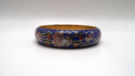 Vintage Large Chinese Colorful Cloisonne Bangle Bracelet 2.5&quot; x 1.5cm - £46.45 GBP