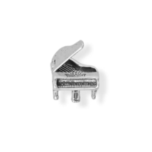 Sterling Silver 3D Piano with Movable Lid Charm for Charm Bracelet or Necklace - £22.80 GBP